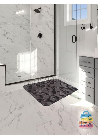 Süper Su Emici Kaymaz Tabanlı Paspas Lavabo Paspası 60 40cm Genel