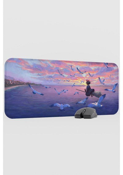 Kiki's Delivery Service Anime V5 - 70x30 Xl Gaming Kauçuk Kaymaz Taban Mouse Pad Fare Altlığı