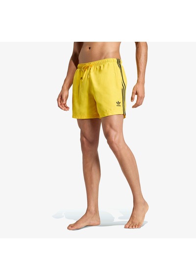 Adidas Adicolor 3 Striped 13cm Erkek Sarı Deniz Şortu Jz8473 Çok Renkli