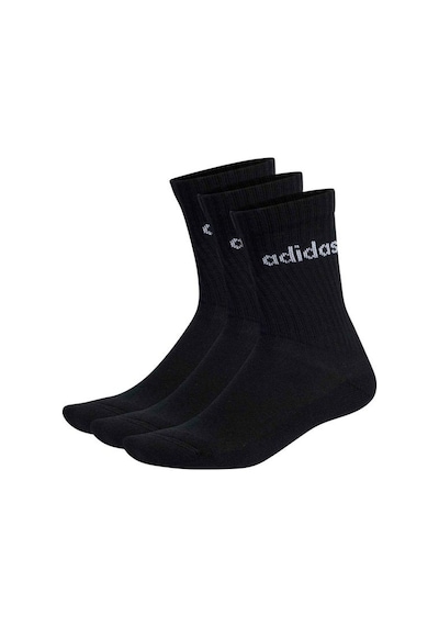 Adidas C Lin Crew 3'lü Siyah Çorap Siyah