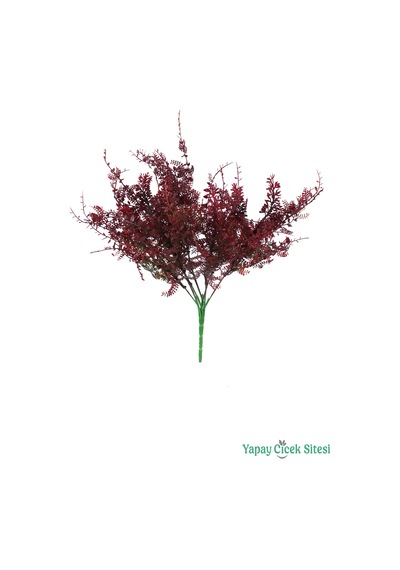 Yapay Çiçek Sitesi Yapay Mercan Otu Demeti Bordo 32 Cm