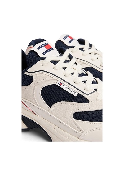 Tommy Hilfiger Erkek Th Coney Renk Bloklu Sneakers - Lacivert Rwb