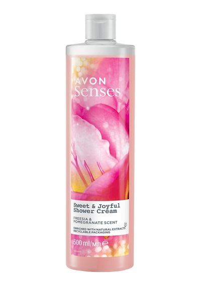 Avon Senses Sweat & Joyful Frezya ve Nar Kokulu Krem Duş Jeli 500 ML
