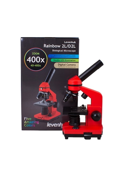 Levenhuk Raınbow 2L Orange/Portakal Mikroskop