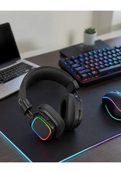 Astraltech Rgb Işıklı Katlanabilir Bluetooth 5.3 Kulak Üstü Kulaklık