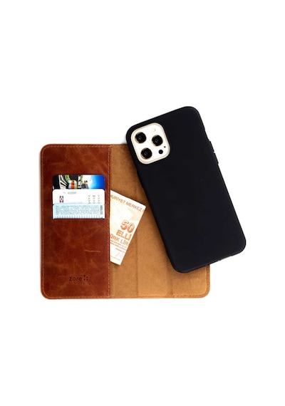 Apple Uyumlu iPhone XS Max 6.5 Kılıf Zore Hakiki Deri Multi Cüzdan Kılıf