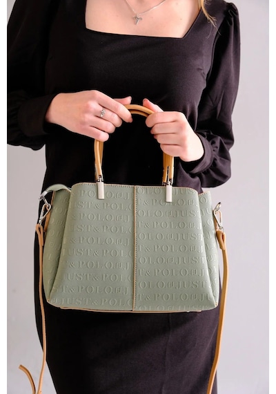 Just Polo Kadın Çantası 440113mh Yeşil - Taba