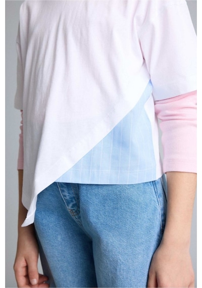 Defacto Relax Fıt Tişört Kız Çocuk H0946A826SM