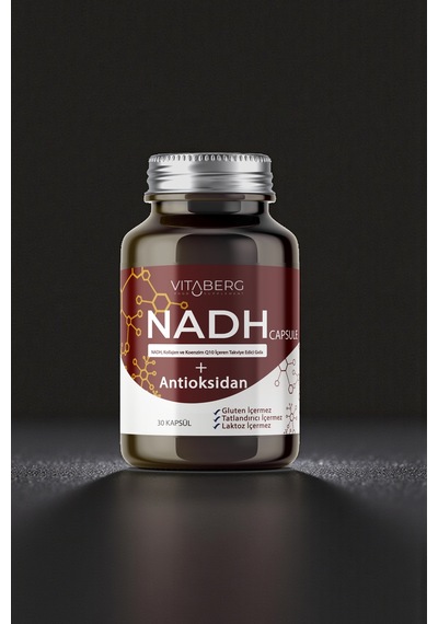 Vitaberg Nadh Antioksidan+ Pqq, Koenzim Q10, Resveratrol, Kolajen Tip Iı