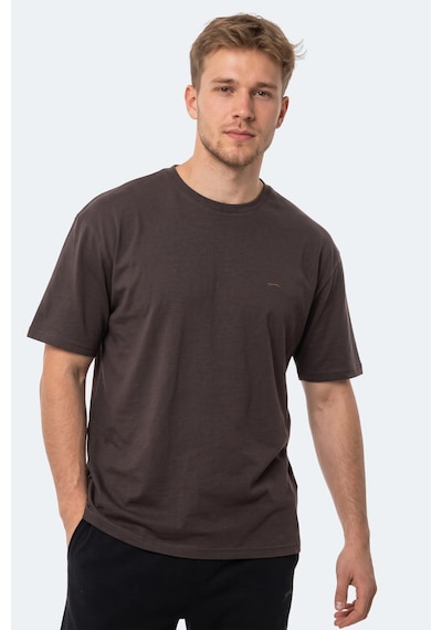 Slazenger Kodex Erkek Oversıze Kahve Tişört