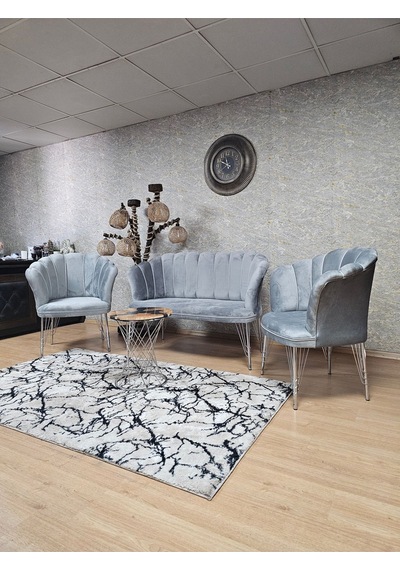 Zafir Krom Kaplama Tel Ayak Papatya Çay Seti Koltuk Takımı , Balkon, Salon, Ofis, Cafe Koltuk Takımı Gri Zafir Krom Kaplama Tel Ayak Papatya Çay Seti Koltuk Takımı , Balkon, Salon, Ofis, Cafe Koltuk Takımı Gri