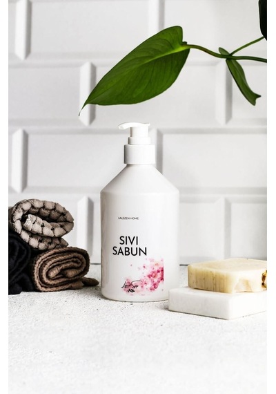 Lalezen Home Beyaz Plastik Sıvı Sabunlukluk Şişesi 500 Ml