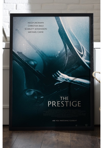 Prestij Siyah Ahşap Çerçeveli Poster, Dekoratif Film Duvar Tablosu
