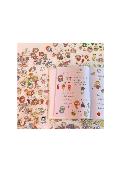 Good Time Temalı 100 Yaprak 4 Bölmeli Sticker Seti Bullet Journal