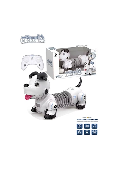 Uzaktan Kumandalı Akıllı Robot Sosis Köpek - Sensörlü, Takip Modlu, Uzayabilen Eğitici Oyuncak Çok Renkli