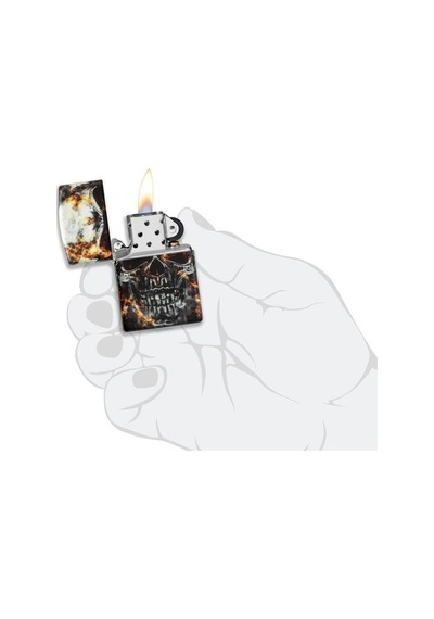 Zippo Çakmak 49913-105738 Smokey Skulls Design