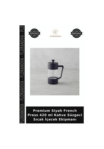 Premium Siyah French Press 420 Ml Kahve Süzgeci Sıcak İçecek Ekipmanı Çok Renkli
