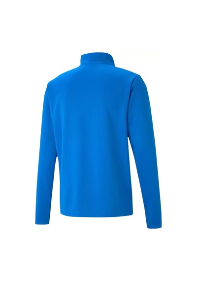Puma Teamrise 1/4 Zip Top Erkek Futbol Antrenman Uzun Kollu Tişört 65739402 Mavi 001
