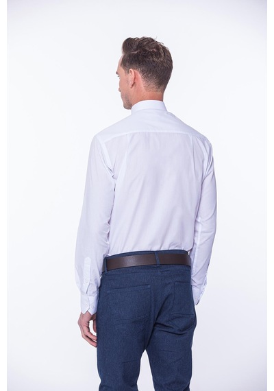 Klasik Uzun Kol Terry Cotton Hediye Kutulu Erkek Gömlek Fs-001367 - Beyaz-1462