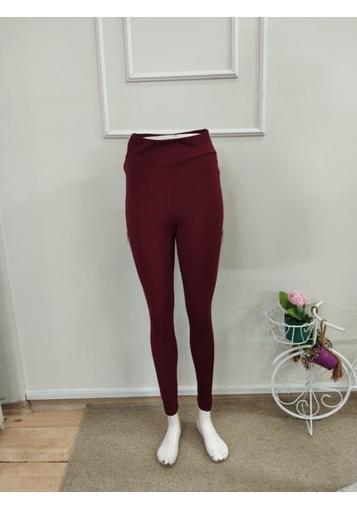 Bhrwear Kadın Yüksek Bel Yanlardan Fermuarlı Dalgıç Tayt Renkli
