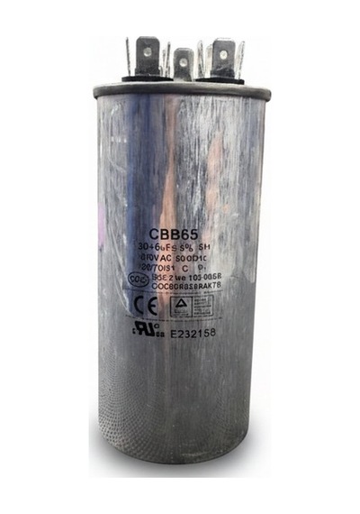 Kondansatör Klima 370v 30+6 Uf