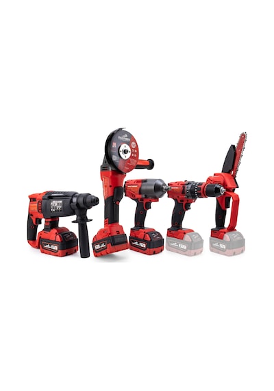 Dawreek BT0207 Beşli Set MW600 Budama Testeresi 10MM Çelik Mandren + Somun Sıkma + Şarjlı Spiral + Şarjlı Hilti