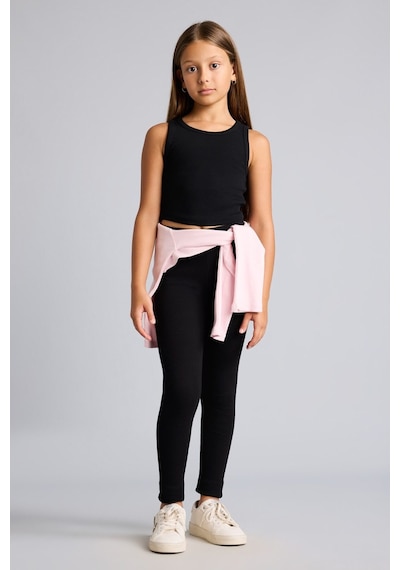 Defacto Standart Boy Fitilli Kaşkorse Tayt Kız Çocuk I1623a826aubk81 Siyah-bk81
