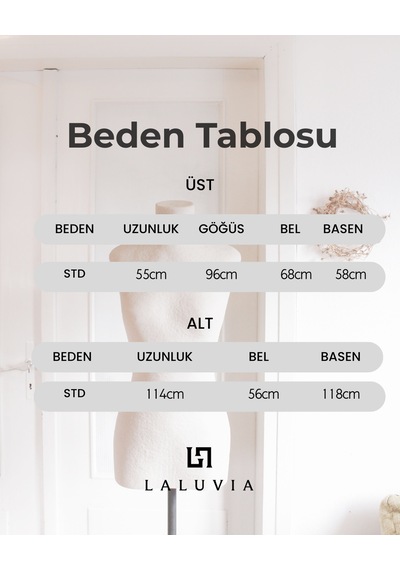Laluvia Siyah Dantelli İkili Triko Takım - 2602 Siyah