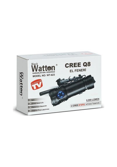 Cree Q8- Xqg 8+1 Led Şarjlı El Feneri Wt-623 Crchmgo Çok renkli
