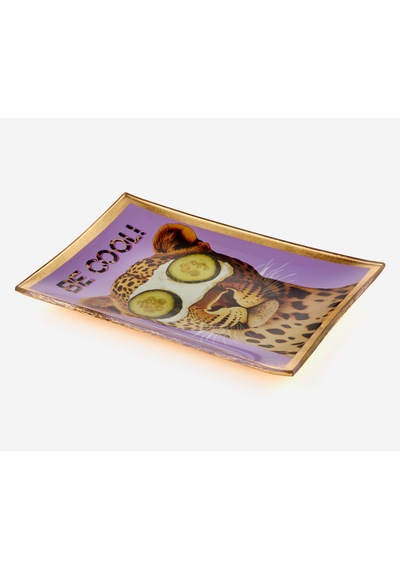Mor Cam Becool Dekoratif Tabak 10x0,8x14,2 Cm