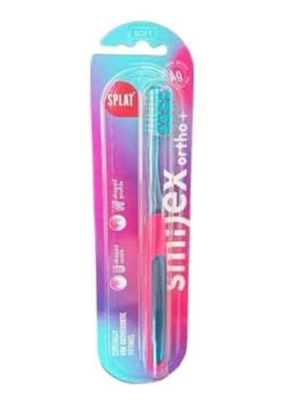 Splat Smilex Ortho Ortodonti Diş Fırçası Yumuşak Açık Ahşap