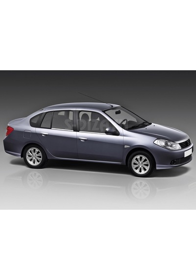 S-Dizayn  Renault Symbol 2 Krom Cam Çıtası 4 Prç 2008-2012