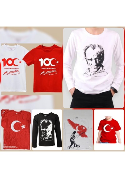 Modavals 23 Nisan 19 Mayıs 30 Ağustos 29 Ekim 10 Kasım Okul Gösteri Unısex Garson Boy 100. Yıl Atatürk İmza Baskılı Kısa Kol Tshırt - Kırmızı Modavals 23 Nisan 19 Mayıs 30 Ağustos 29 Ekim 10 Kasım Okul Gösteri Unısex Garson Boy 100. Yıl Atatürk İmza Baskılı Kısa Kol Tshırt - Kırmızı