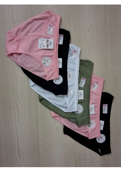 Tutku Elit 2708 Kadın Jakarlı Bikini Külot 12 Adet Çok Renkli