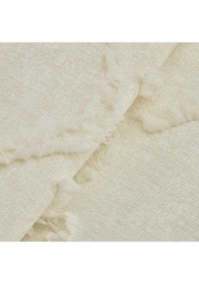 Kaşmir Home Emma Çift Kişilik Yatak Örtüsü Offwhite Beyaz