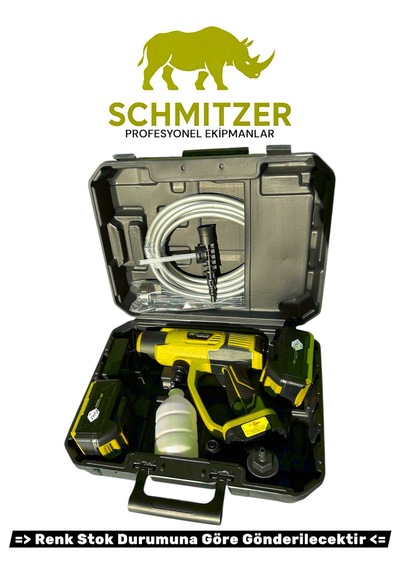 Schmıtzer Sch-2002s Pro 21v Brushless Motor Yüksek Basınçlı Şarjlı Oto Araba Yıkama Makinesi 3 Kademe Dijital Göstergeli 30