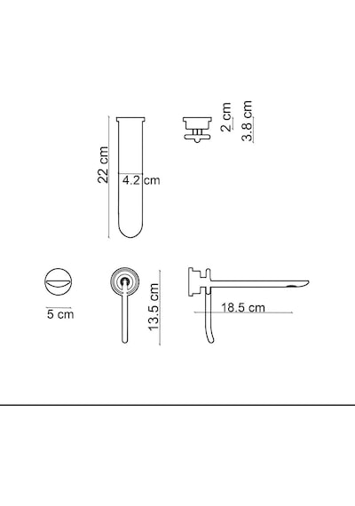 Fa-a5001p Krom & Mor Ankastre Lavabo Bataryası Renkli