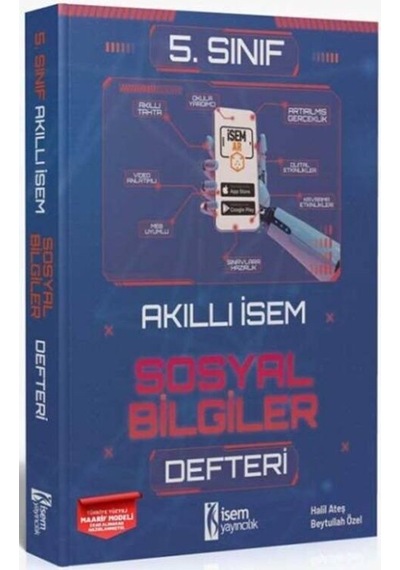 5. Sınıf Sosyal Bilgiler Akıllı Defteri İsem Yayınları