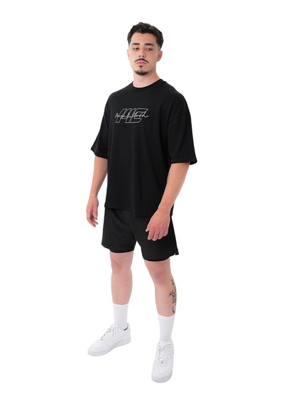 Musclecloth Icon Heavyweight Oversize T-shirt Siyah Siyah