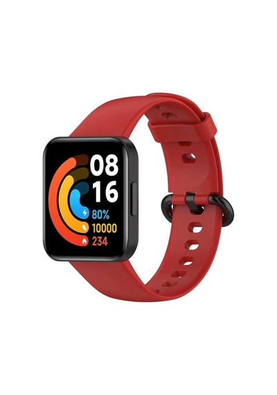 Xiaomi Redmi Watch 2 Lite Uyumlu Klasik Zore Kordon-kırmızı