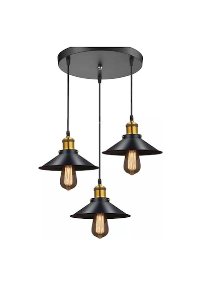 Mylights Retro Üçlü Sarkıt Avize Metal Sarkıt