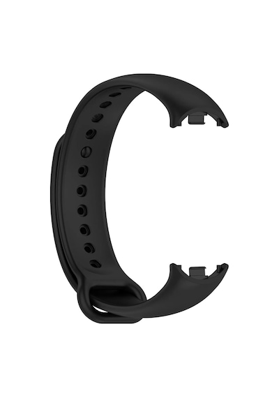 Forzacase Xiaomi Mi Band 8 İçin Silikon Kordon Kayış - Fc176 Siyah