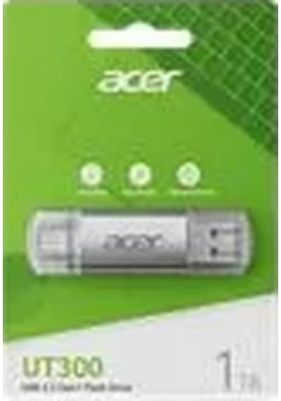 Acer 256gb Usb 3.2 Ut300-256gb Usb-a+usb-c Çift Taraflı Metal Flash Bellek