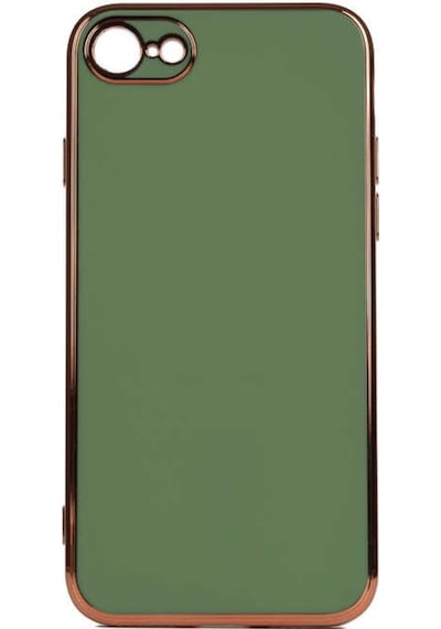 Apple Uyumlu iPhone Se 2020 Kılıf Zore Bark Kenarları Altın Renk Kılıf