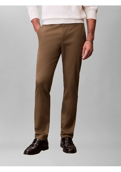 Calvin Klein Slım Refıned Cotton, Vfb Kahverengi Erkek Pantolon