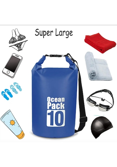 Sup Paddle Board 10 Litre Omuz Askılı Su Geçirmez Yüzen Çanta