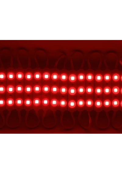 10 Adet Kırmızı 12v 1.5w 3 Ledli Mercekli Parmak Led Modül 2835sm