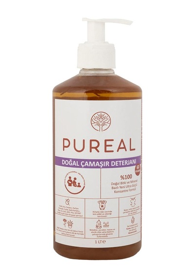 Pureal Doğal Çamaşır Deterjanı - 60 Yıkama 1 Kg