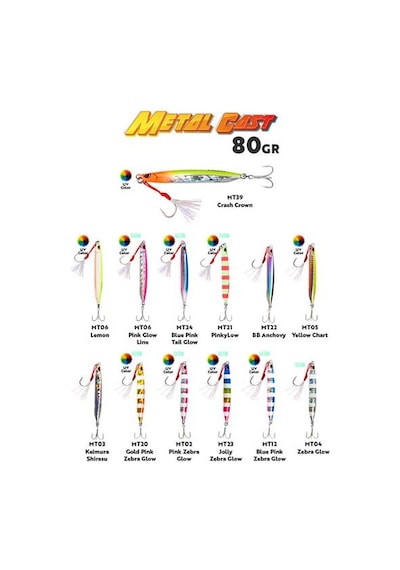 Fujin Metal Cast 80gr Shore Jig Metal Yem