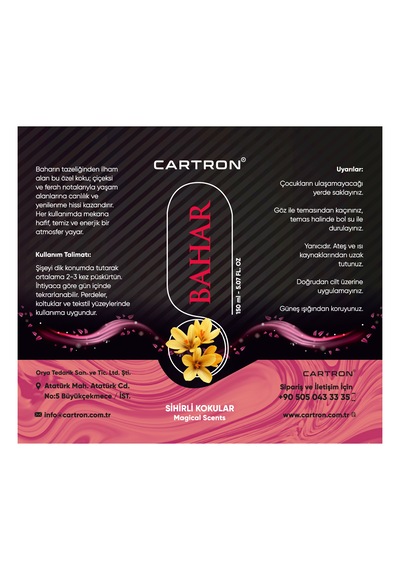 Cartron Oto Kokusu Sprey Bahar 150ml